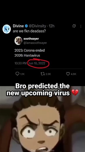 Bro predicted Hantavirus in 2022 😭🙏