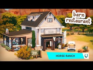 Barn Restaurant 👩🏻‍🍳 || Speed Build || The Sims 4: Horse Ranch