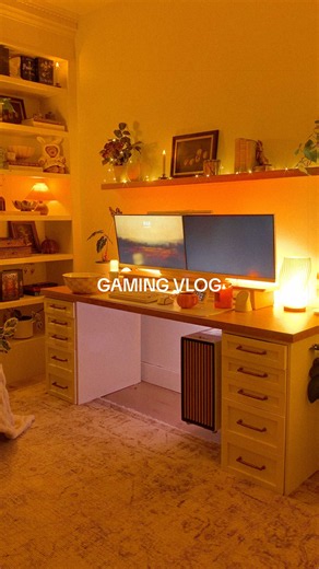 anyway here is my cozy Minecraft mansion 👉🏻👈🏻 Can you imagine a cozy Minecraft server with all of us on there building a cute little village 🥹😭 #minecraft #cozygaming #gamergirl #desksetup #gamingvlog