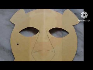 Beautiful and easy lion face mask