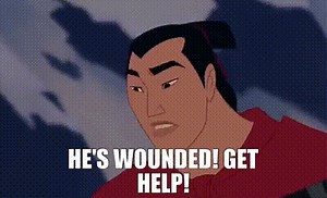 He's wounded! Get help!