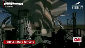 JUST IN: William Shatner, who played the iconic role of Captain Kirk on "Star Trek," has launched into space on a Blue Origin flight. This flight made Shatner, 90, the oldest person ever to travel to space, beating the record set just a few months ago by 82-year-old Wally Funk, who was a former astronaut trainee. Live updates: https://cnn.it/3BFrceb | CNN