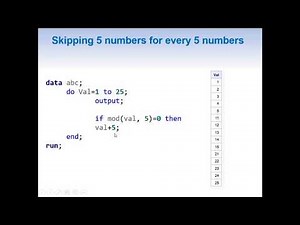 Loop from 1 to 25 by skipping 5 for every 5 numbers