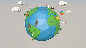 3d Cartoon Low Poly Animation Travel Stock Footage Video (100% Royalty-free) 1056668198 | Shutterstock
