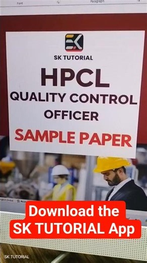 HPCL Jr. Executive Quality Control Officer Sample paper 01 Mock Test Practice set #hpcl2025 #hpclqc