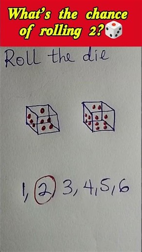 "What’s The Probability Of Rolling 2? 🎲😳”#maths #math short