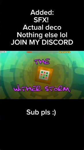 DAY FIVE OF MAKING THE WITHER STORM IN GEOMETRY DASH #gdcreator #geometrydash