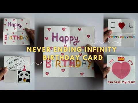 This Birthday Card Has No End! 😱 DIY Infinity birthday Card