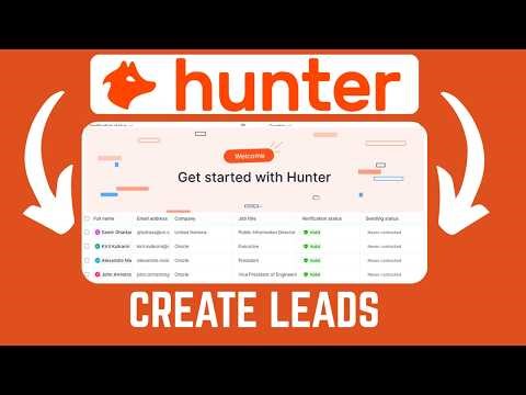 How To Create New Leads On Hunter Email Finder