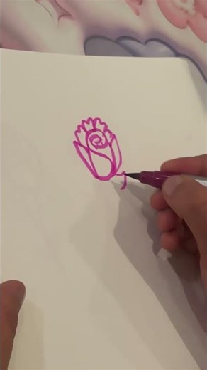 How to draw a rose 🌹 #simple # DIY #roselisa