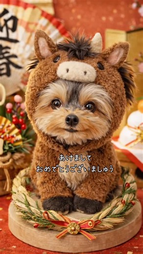 おしゃべりフクちゃん on Instagram: "みなさま あけましておめでとうございましゅ🎍 いろんなことが うまぁーく🐴いきましゅように🌼 今年もよろしくお願いいたしましゅ🌼 フクちゃんより ✼••┈┈┈┈┈┈┈┈┈┈┈┈┈┈┈••✼ こんにちは🌼 ヨークシャーテリアのフクです🐶 このアカウントは、 わたちのおしゃべり（＝心の声💭）を載せていくよ🎤 ぜひお気軽にフォローちてね🐾 🎥YouTube【フクのキロク】も更新中♪ 日常のんびりVlogはHPのLINK🔗から見れます💛🌼 #ヨークシャーテリア #ヨークシャテリア #ヨーキー #フクのキロクチャンネル #犬のアフレコ"