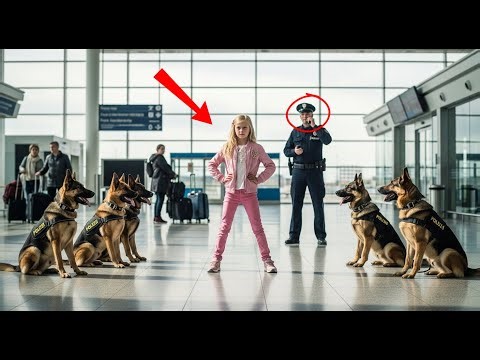 15 Police Dogs Surround a Little Girl at the Airport — What Happened Next Shocked Everyone!