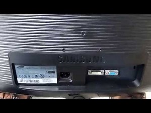 How to repair samsung monitor with no display signal message