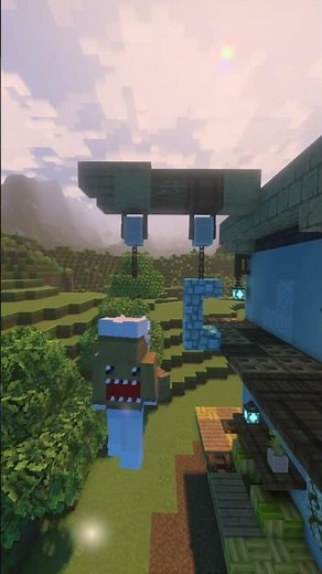 Minecraft Fish Banner Tutorial ! #minecraft #minecrafttutorial #minecraftbuilding #fish #shorts