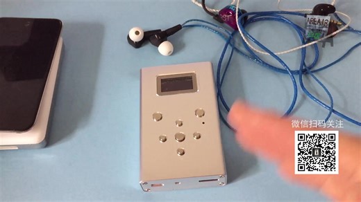 DIY国产HIFI国砖播放器寻声XS01烟盒上手评测胡桃紫衫