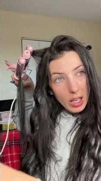 Wavy hair tutorial #hairtutorial #hairwaver #wavyhair #beachwaves