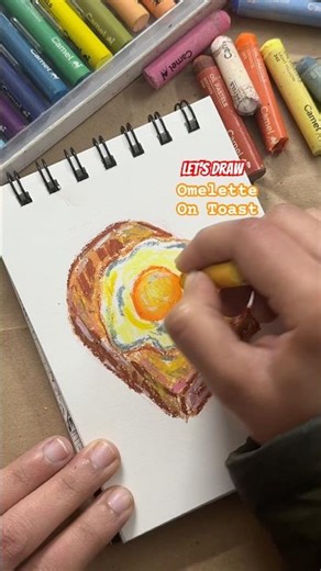 Did you like the colours in this? #art #drawing #shorts #oilpastel #fyp