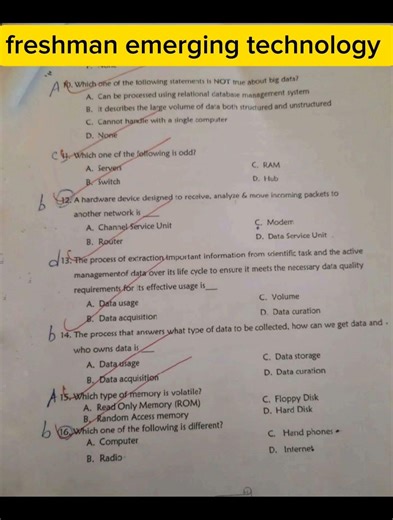 freshman emerging technology mid exam #exam #universityexam #freshman #ethiopia #emergingtechnology