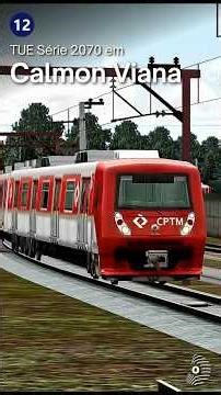 OpenBVE: TUE SÉRIE 2070 em CALMON VIANA! Linha 12 Safira #ohama #train #openbve