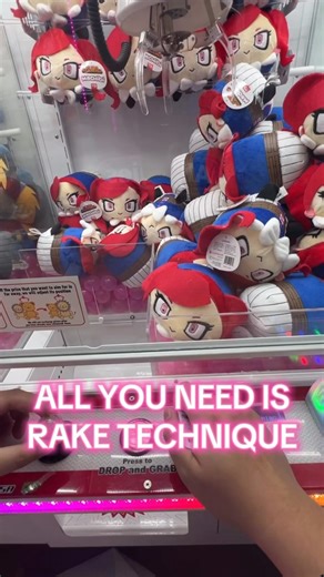 Tony | Arcades, Claw Machines, and Crane Games Tips & Tricks on Instagram: "🤪 Win by rake technique! Straight to the point: if you see a tower of plushies like this, RAKE IT WITH THE CLAW RIGHT AWAY!!!! This is how you become a hero 🤣 👾👾👾👾👾 🎯 FOLLOW for tips, tricks, & hacks to WIN more plushies! Follow my journey of wins, fails, and strategies! 🕹️ REPOST and learn how to grab smarter, play better, & never waste a coin again. 🤝 SHARE this video and TAG a friend who loves arcade and pri