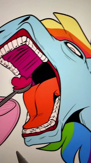 Make sure you eat something today #mlp #mlpfandom #mylittlepony #pinkiepie #rainbowdash