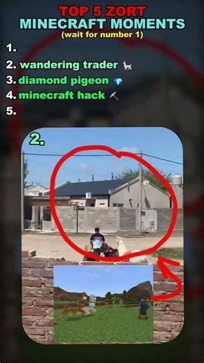 TOP 5 MINECRAFT MOMENTS 💀 (Mewing? 🤫) #shorts #zort