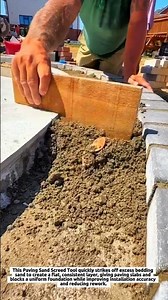 Paving Sand Screed Tool Levels Bedding Sand for Uniform Depth and Faster Paver Installation
