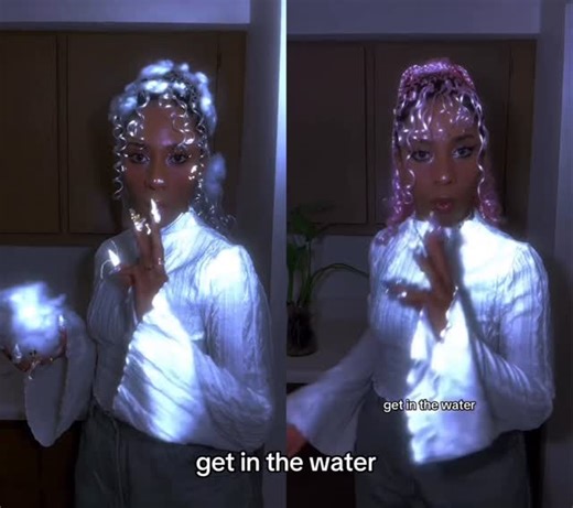 Lena Vernice on Instagram: "I had to since I had the same outfit on😌 Nails by @veronique_presson_nails Audio cover sung by Morgan Clae #getinthewater #epicmusical #asl #braids"