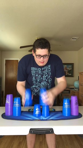 13K views · 155 reactions | #rapidcups #speedstacks #blue #cupstacking #seanhensley | Comedy Duet Hub | Facebook