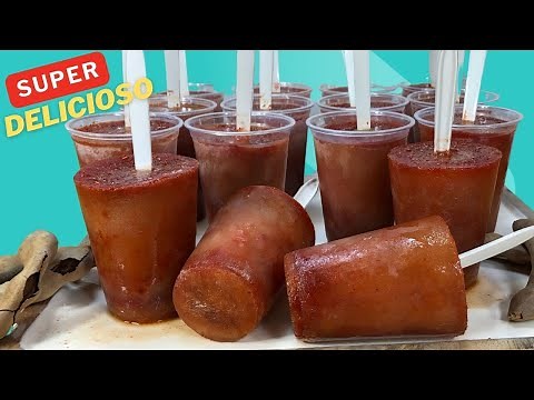Delicious Tamarind Popsicles with Chamoy! More Easy Recipes on CASAYFAMILIATV
