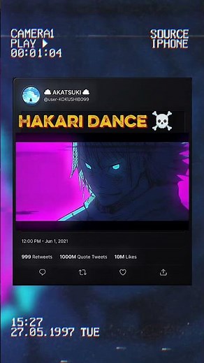 TUCA DONKA + HAKARI DANCE 4k | LONG VERSION ☠️| #anime #viral #edit