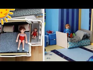 💛Playmobil Betten für Kinderzimmer und Schlafzimmer basteln- Pimp my Playmobil Familie Sonnenschein