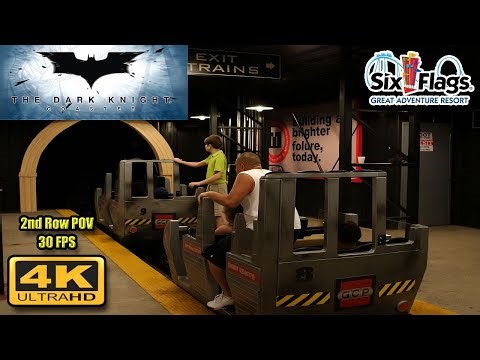 The Dark Knight Coaster 4K POV – 2nd Row Ride at Six Flags Great Adventure!