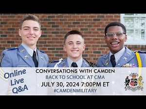 Conversations with Camden: Back to School at CMA