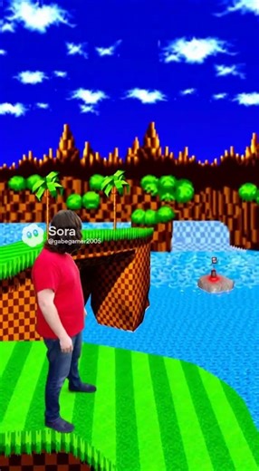 When Someone Threw a Soda Can in Green Hill Zone (Sora 2)