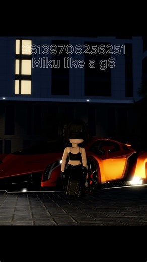 Roblox Music IDs Codes 🎵MIKU LIKE A G6❤️ #shorts