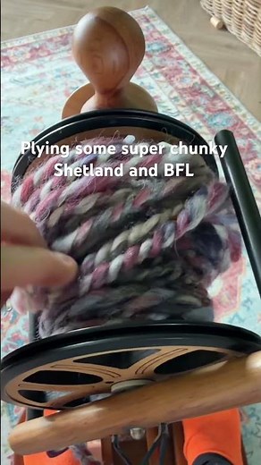 Ply Friday on my Majacraft little gem. #fibreart #spinning #knitting
