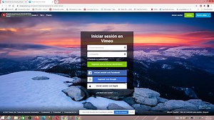 INICIAR SESION VIMEO