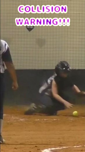 🥎🚨Unstoppable Run! Softball Collision at Home Plate 🚨🥎