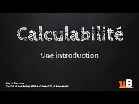 Une introduction à la calculabilité