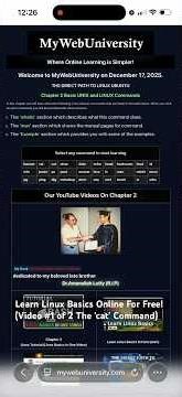 Learn Linux Basics Online For Free! (Video #1 of 2 The 'cat' Command) #linux #shorts #learnlinux