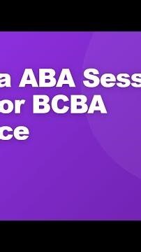 How to Write a ABA Session Note for BCBA Practice #Shorts