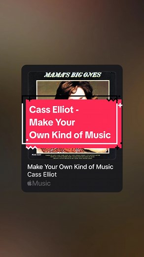 Cass Elliot - Make Your Own Kid of Music (Full Lyrics) | #casselliot #makeyourownkindofmusic #applemusic #fyp #lyric #lyrics #musicvibe #musicvibes
