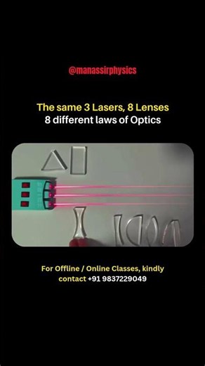 The laws of optics reveal the path of light. 🔍✨"'..#physics #experiment #shorts #best #study