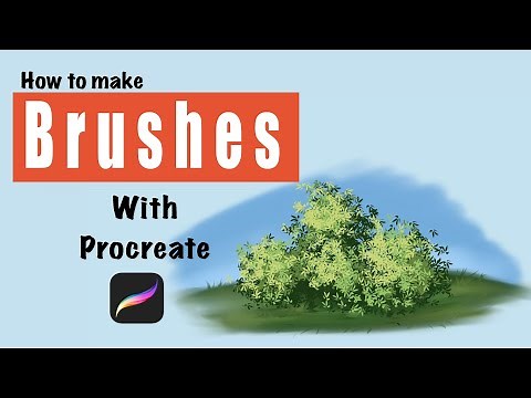 How to make Brushes in procreate step by step : tree leaves