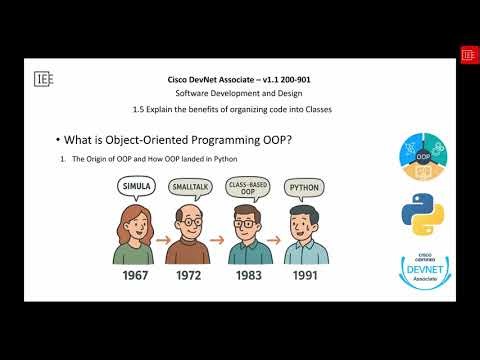 Cisco DevNet Associate Part 014 200 901 DEVASC Master Python Classes for Networking