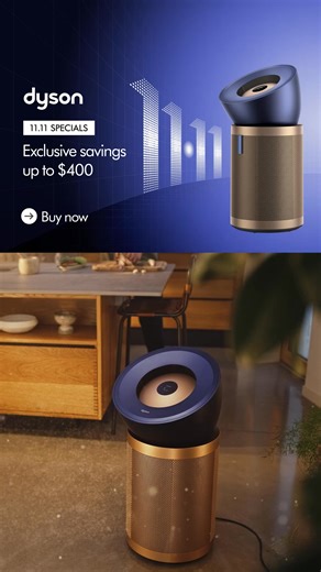 [11.11 Daily Deals - Air Purifier] Now live. Save $400 on today. ✨ Explore the latest offers. While stocks last. | Dyson | Facebook