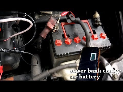 How to Charge a Car Battery with power bank