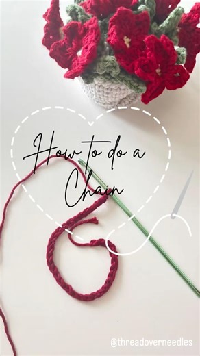 ✨Stitch Series: The Chain Stitch✨#crochet #chainstitch #crochetforbeginners #crochetbasics