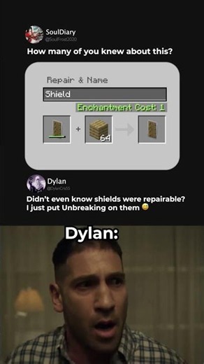 Wait... You can REPAIR shields in Minecraft?! 🛡️🤯